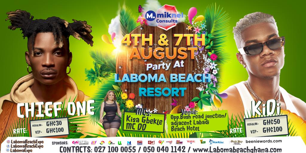 Chief One & Kidi to rock Kenkey Party on August 4th and 7th Chief One