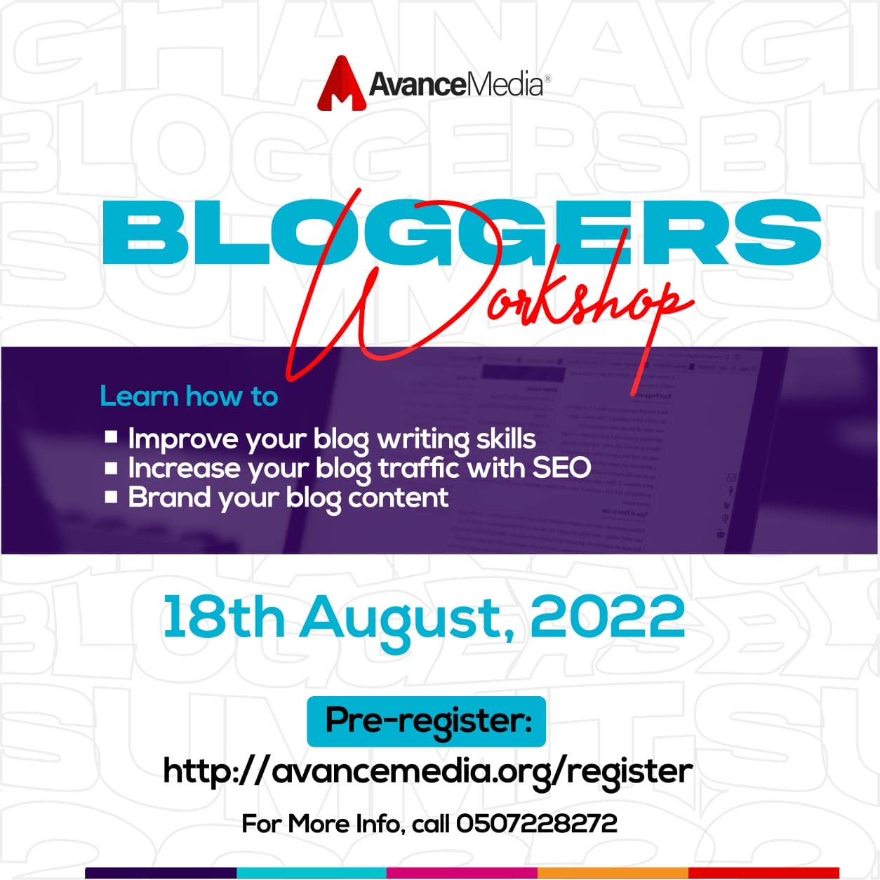 Avance Media: Writing & SEO Workshop for Bloggers slated for August 18th Avance Media