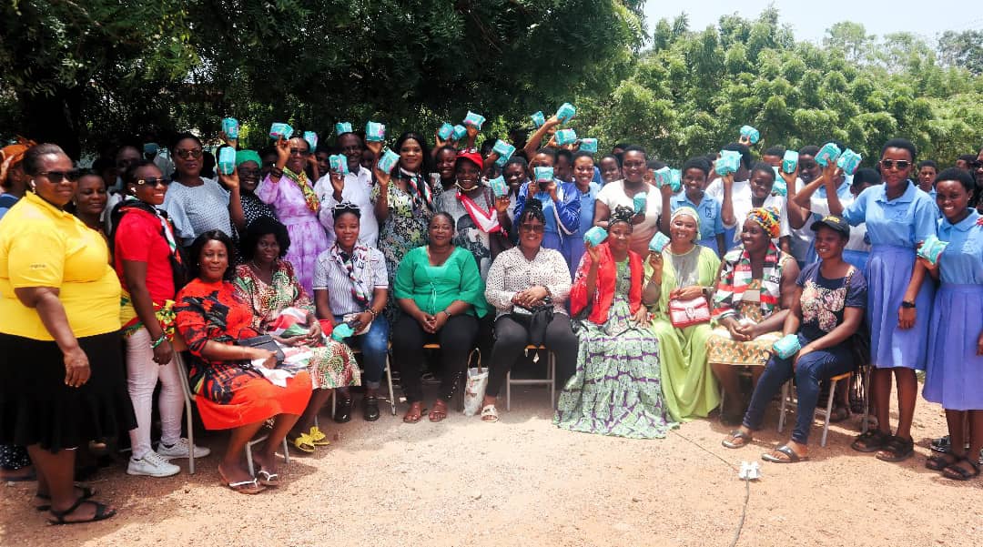 NDC SA Women’s Wing supports 3 constituencies with GHC 62,000 worth of sanitary pads to improve menstrual hygiene